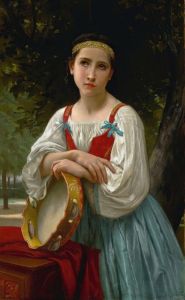 Bohémienne Au Tambour De Basque