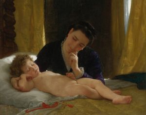 Jeune Mère Contemplant Son Enfant