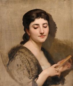 A Young Woman with a Fan
