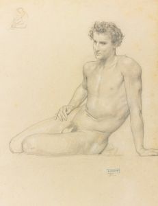 Study of a seated man for l’été