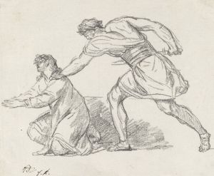 Warrior Seizing a Kneeling Figure