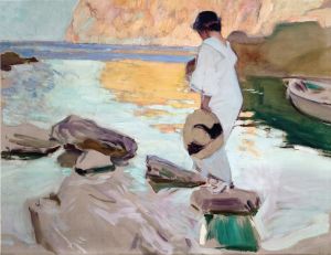 Elena at Cala de San Vicente