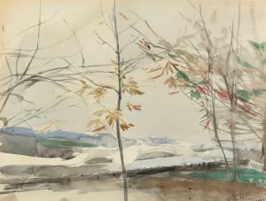 Autumn Landscape With Trees