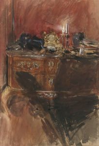 View Of An Interior With A Louis Xv Commode