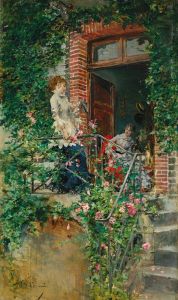 On the terrace
