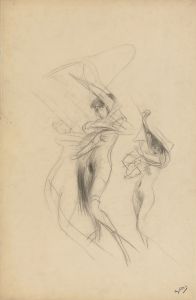 Study of Dancing Nudes