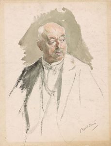 Half-length Study of an Elderly Man in Evening Dress