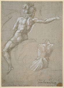 Study of a Warrior on Horseback