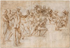 Study for the lower left section of the Disputa