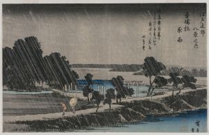 Night Rain at the Azuma Shrine