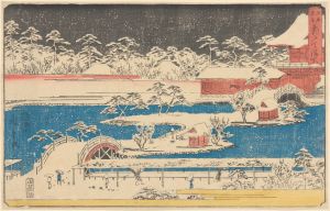 Kameido Temmaugu in Snow