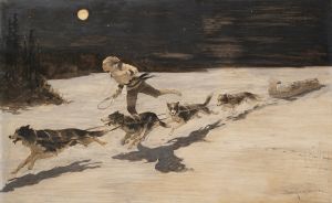 ‘Huskie’ Dogs on the Frozen Highway