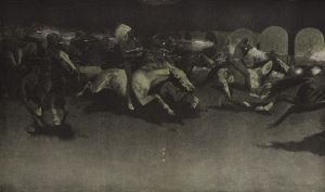 A night attack on a government wagon train