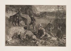 Cow-boys of Arizona–roused by a scout
