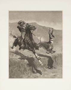 Hunting the prong-horn antelope in California