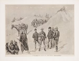 Lieutenant Casey’s last scout. Watching the hostiles from the bluffs of the stronghold
