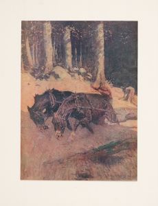 Snaking logs to the skidway