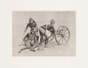 The wounding of Lieutenant Hawthorne–the Hotchkiss-gun playing on the cave