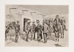 United States cavalry hunting for Garza on the Rio Grande