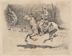 Spurring His Horse in Pursuit