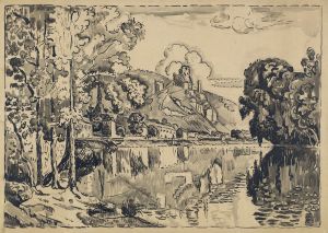 Les Andelys on a Summer Morning