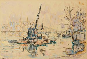 Paris, La Seine au Quai Malaquais