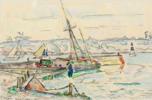 Lézardrieux, voilier à quai