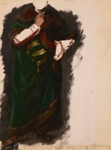 Study of Władysław Jagiełło’s Garment to the Painting ‘The Oath of Queen Jadwiga’