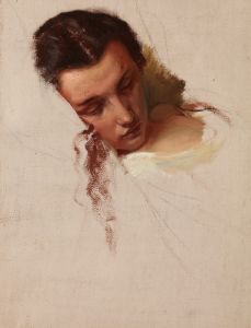 Study to the Painting ‘The Death of Barbara Radziwiłł – Head of Quinn Barbara’