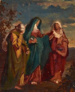 Sketch to the Painting ‘Three Marys Walking to Christ’s Tomb’