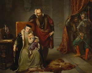 Catherine Jagiellon with her son Sigismund in prison