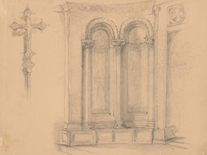 Fragment of the interior of St. Mark’s Church in Venice