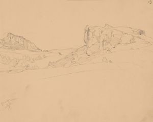 Landscape sketch from the Ogrodzieniec area