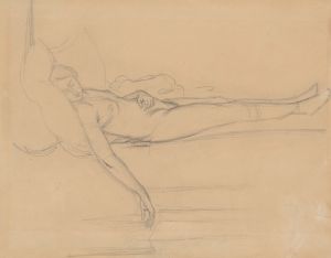 Nude study for the figure of Barbara in the painting ‘Death of Barbara Radziwiłł’