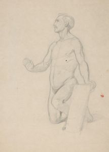 Nude study for the figure of Moses in the painting ‘The Immaculate Conception of the Blessed Virgin Mary’