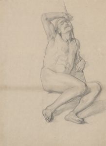 Nude study for the figure of Patriarch Jacob in the painting ‘The Immaculate Conception of the Blessed Virgin Mary’