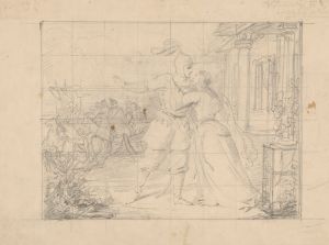 Sketch for the painting ‘Farewell to Wacław with Maria’