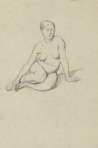 Sketch of a nude female