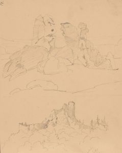 Sketch of limestone outliers