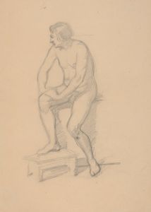 Sketch of the king figure for the painting ‘Death of Barbara Radziwiłł’