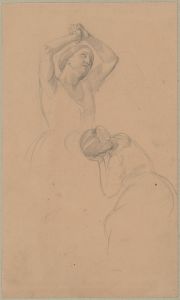 Sketch of two female figures to the painting ‘Martyrdom of St. Josaphat Kuntsevych’