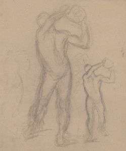 Sketches of male nude for the painting ‘Martyrdom of St. Matthias’