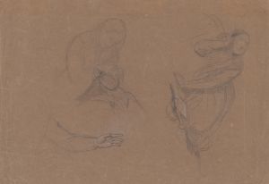 Sketches of Mary Magdalene to the composition ‘Entombment’