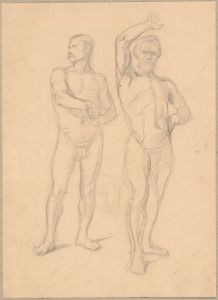 Sketches of nude males to the painting ‘Martyrdom of St. Matthias’