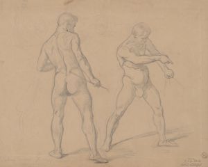 Studies of nude males to the painting ‘Martyrdom of St. Josaphat Kuntsevych’