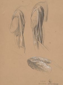 Studies of the queen’s dress sleeves for the painting ‘Queen Jadwiga’s Oath’