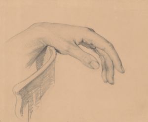 Study of Christ’s left hand to the painting ‘Entombment’
