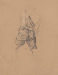 Study of clothing of the executioner to the painting ‘Martyrdom of St. Matthias’