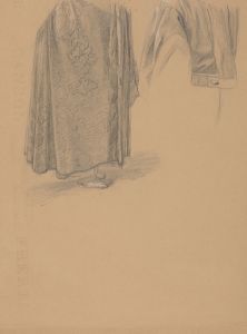Study of robes of Jaśko of Tęczyn) for the painting ‘Queen’s Jadwiga’s Oath’
