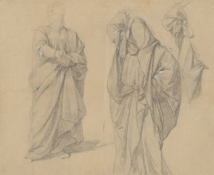 Study of robes of the high priest and the man in turban to the painting ‘Martyrdom of St. Matthias’